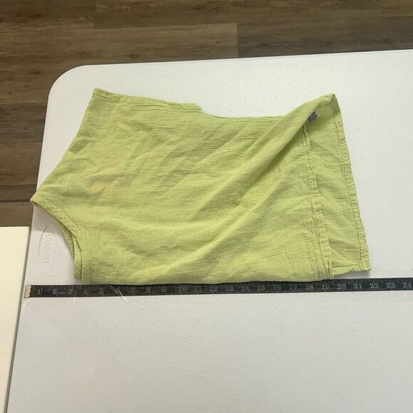 Oh My Gauze NWT Olga Top Size 2 Green Textured Cotton Boxy Oversized Boho Lagom - Picture 10 of 12